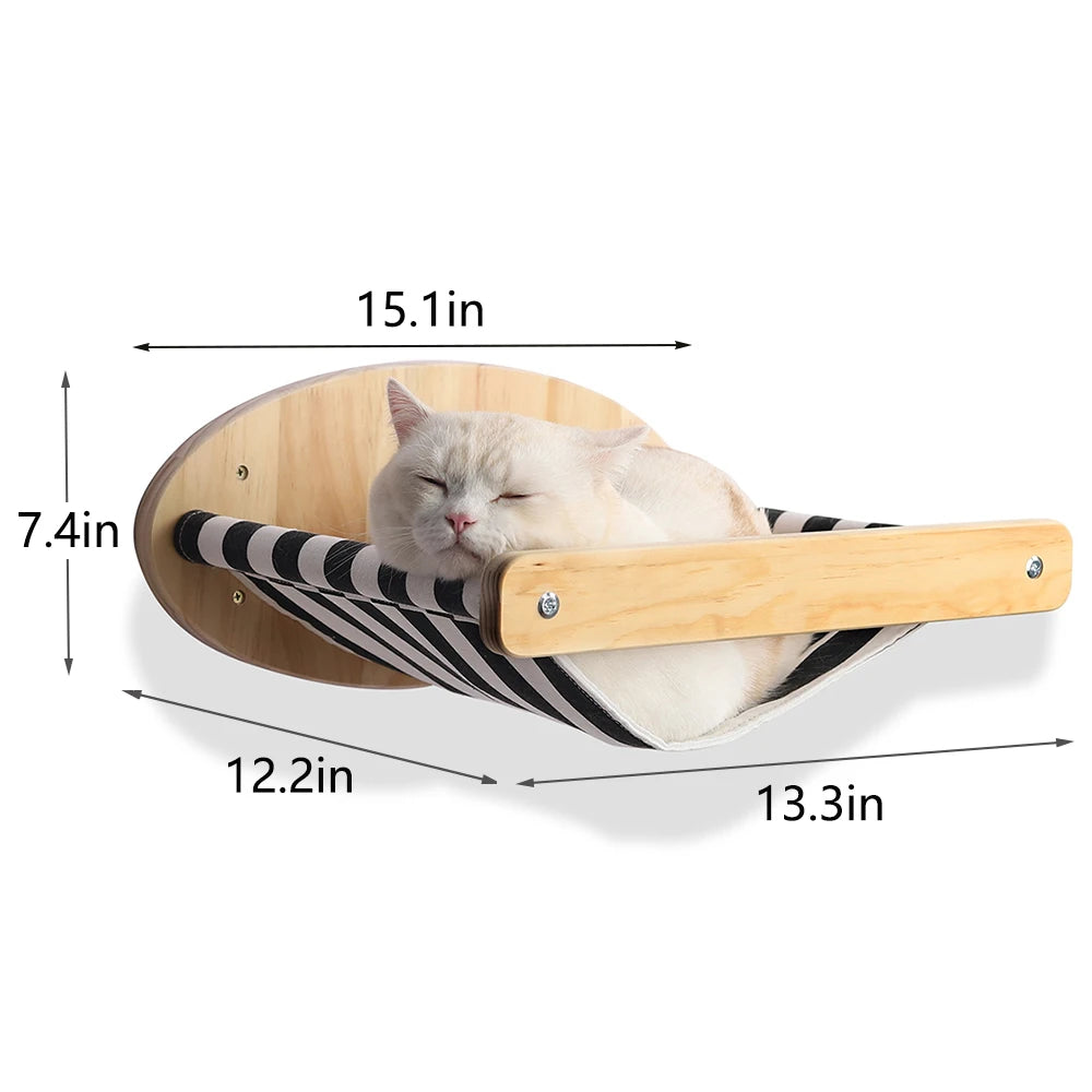 PETRAVELCN Cat Climbing Shelf Wall Mounted Scratching Post