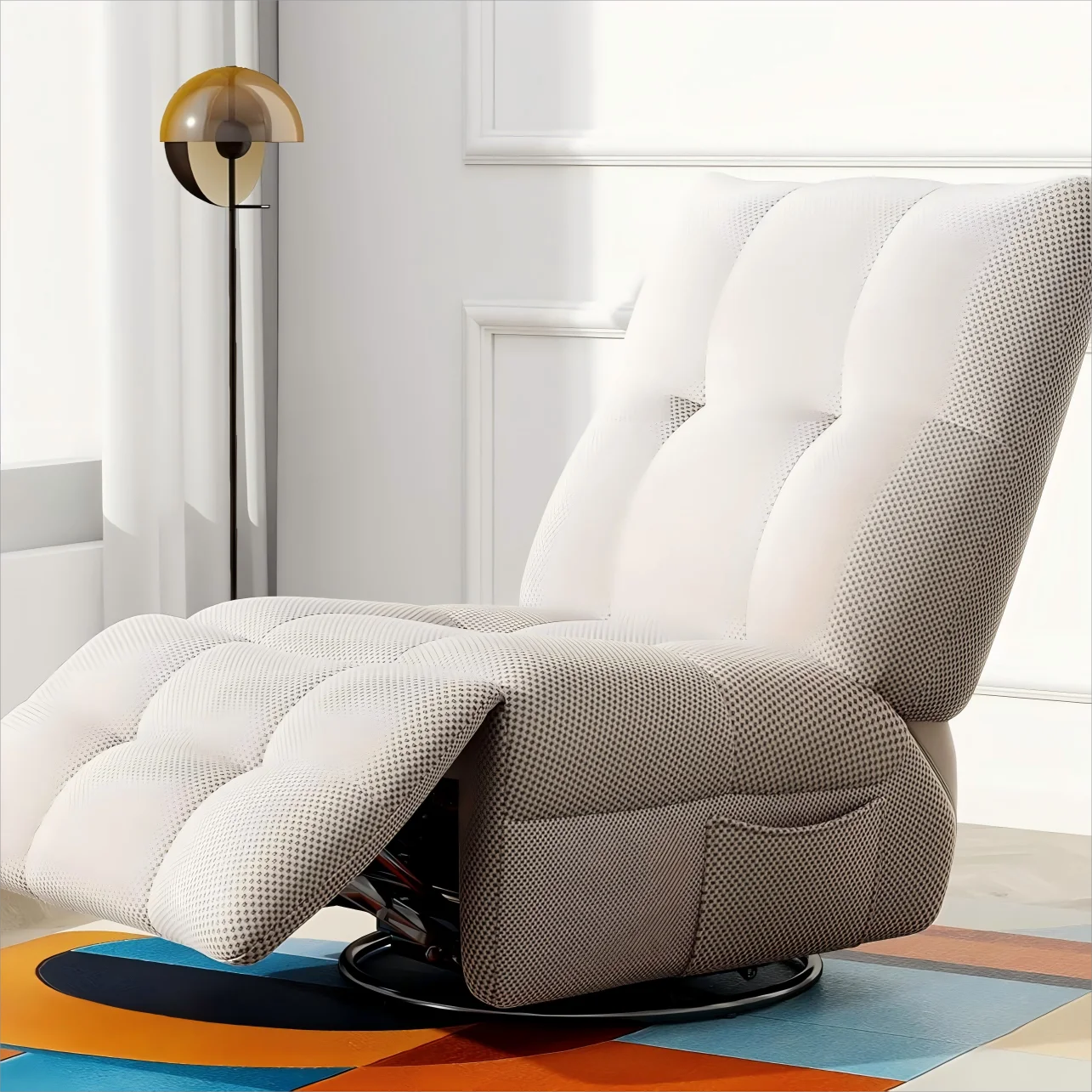 HOTEEL 360 Degree Swivel Recliner Chair For Living Room