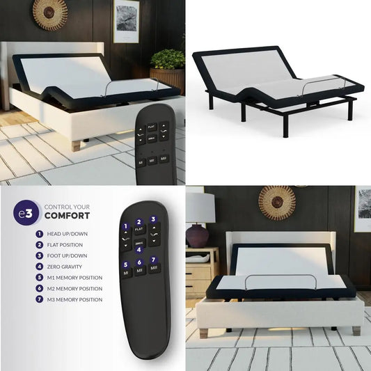 MKDK Adjustable Bed Base With Wireless Remote And Tilt