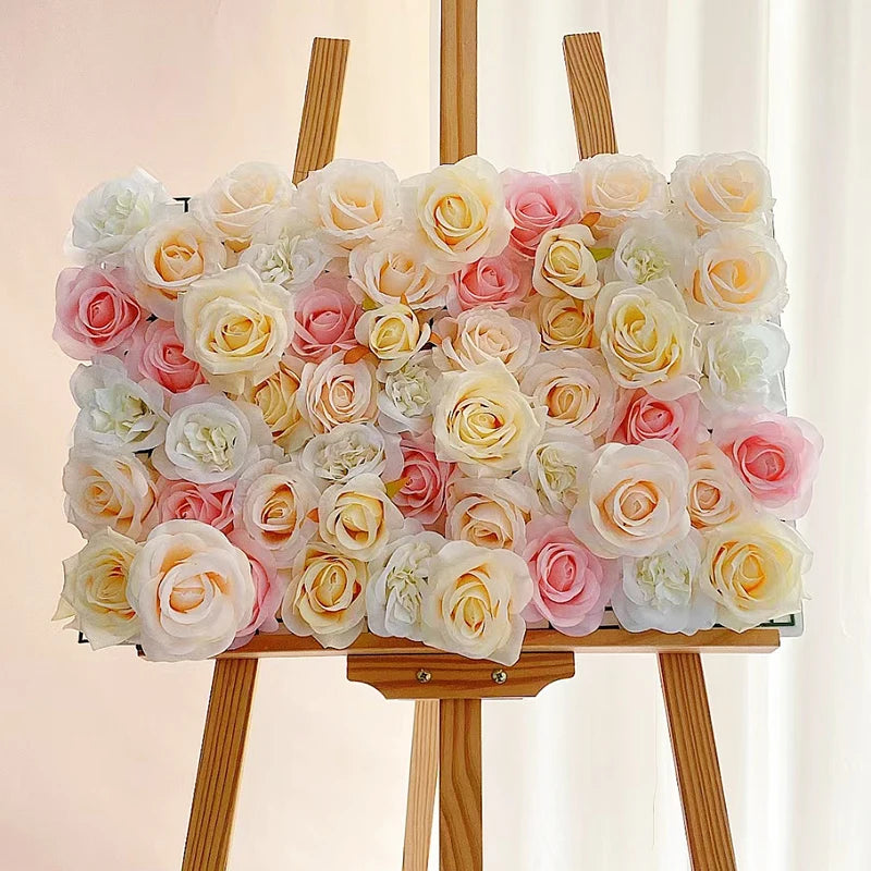 Artificial Hydrangea Rose Peony Panels Wedding Backdrops
