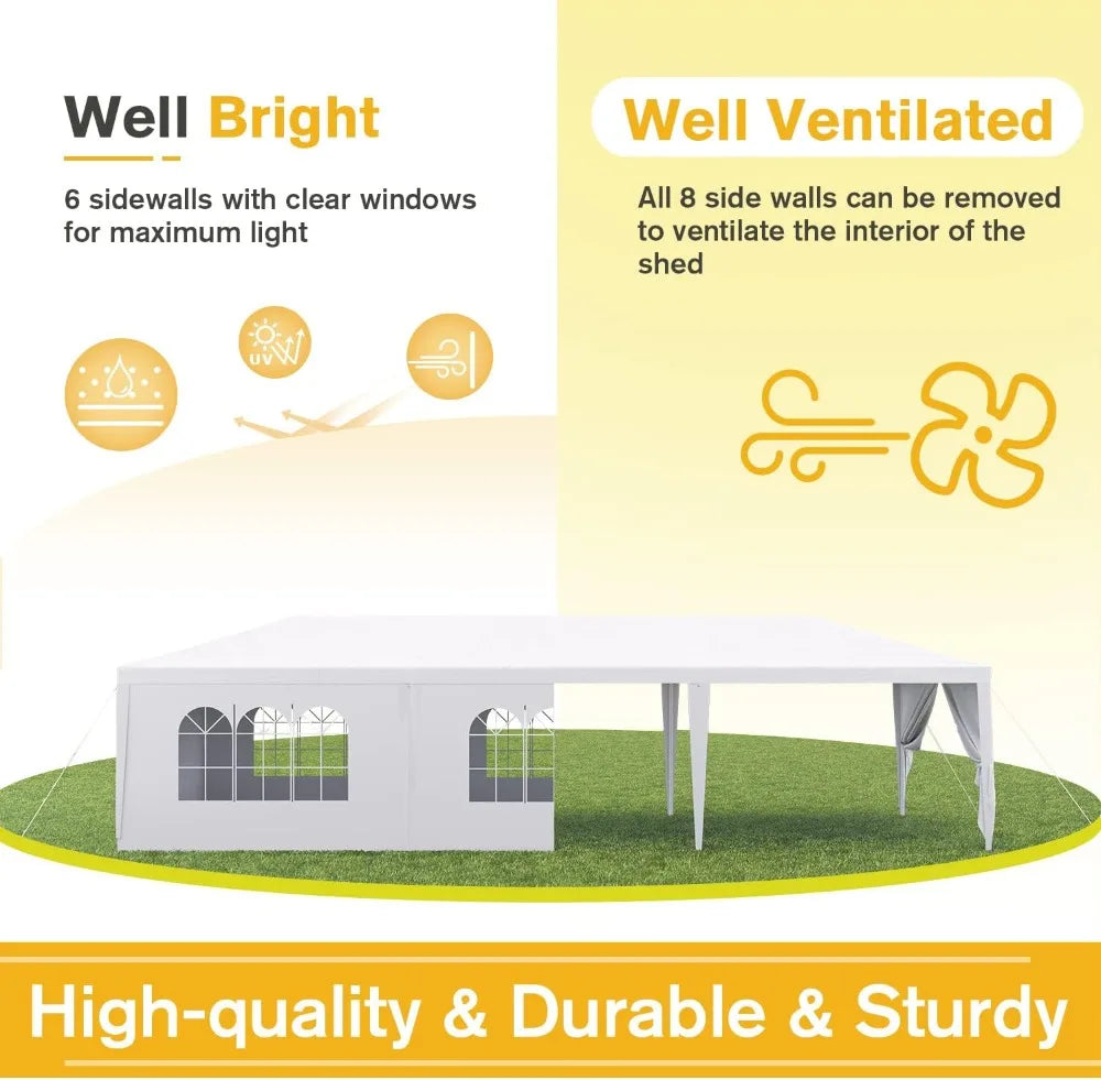 High-concerned Outdoor Party Tent Heavy Duty Canopy for Weddings and Large Events Shelter