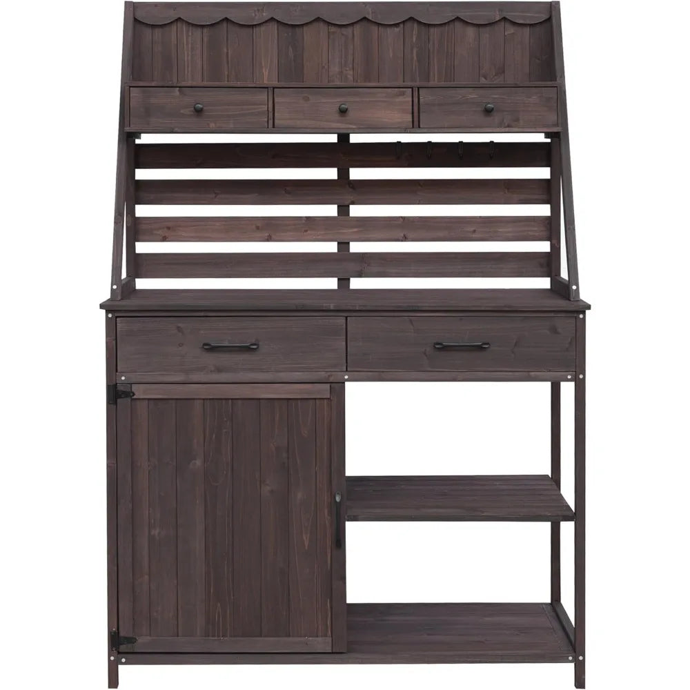 Think 30 Potting Bench With 5 Drawer Garden Workstation