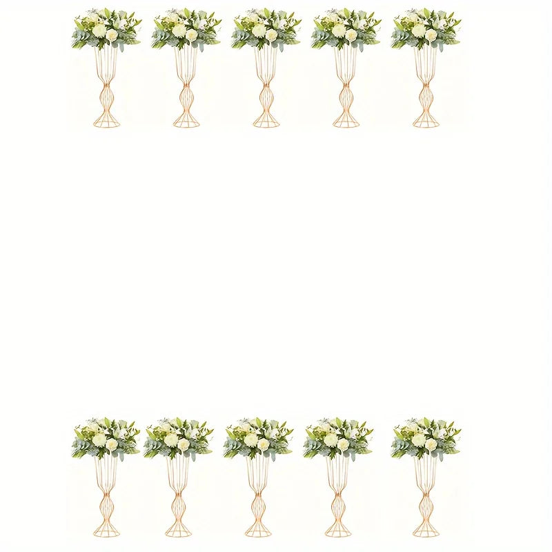 Function Decorative Vase Modern Metal Centerpiece Display