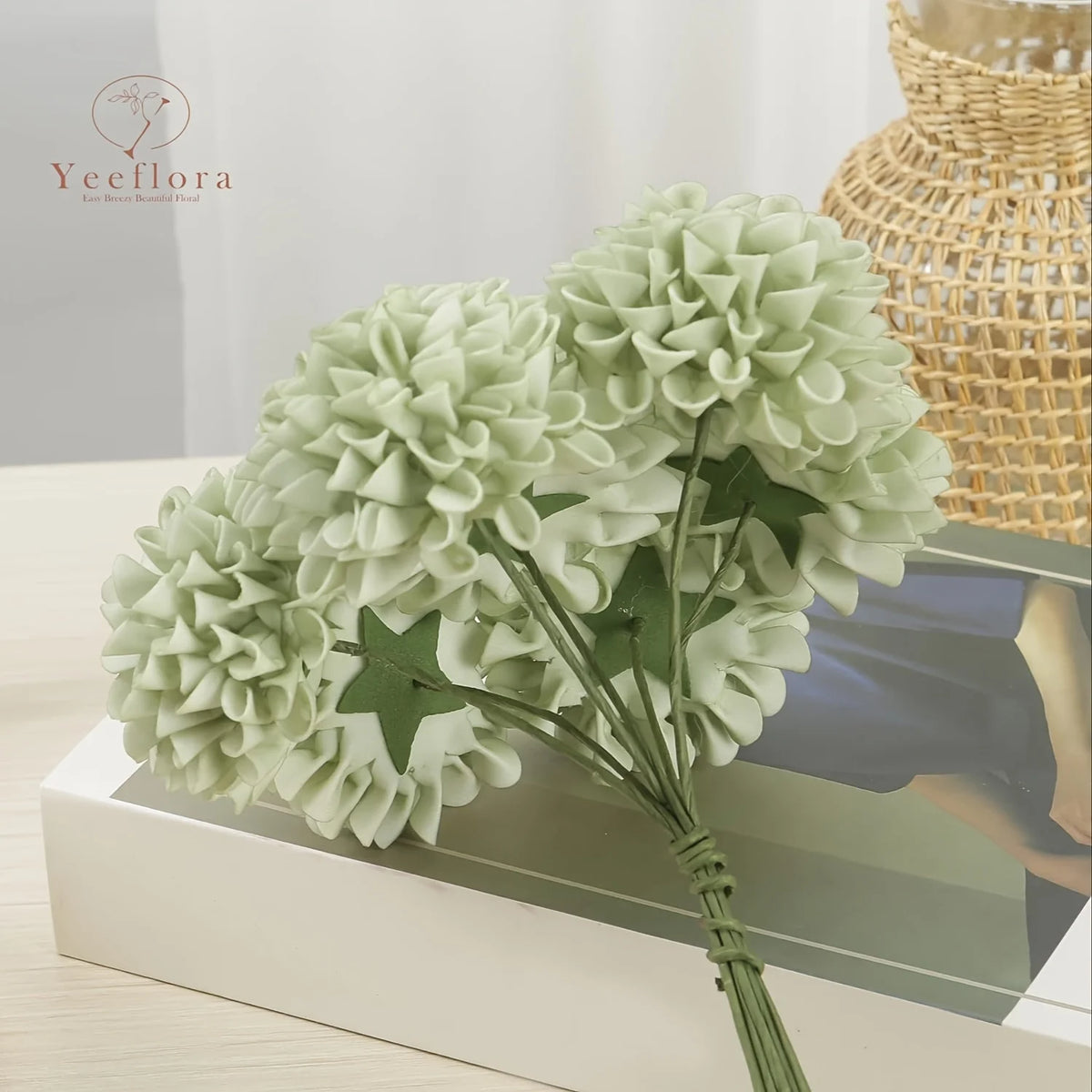 EVA Artificial Hydrangea Flowers for Wedding and Home Decor
