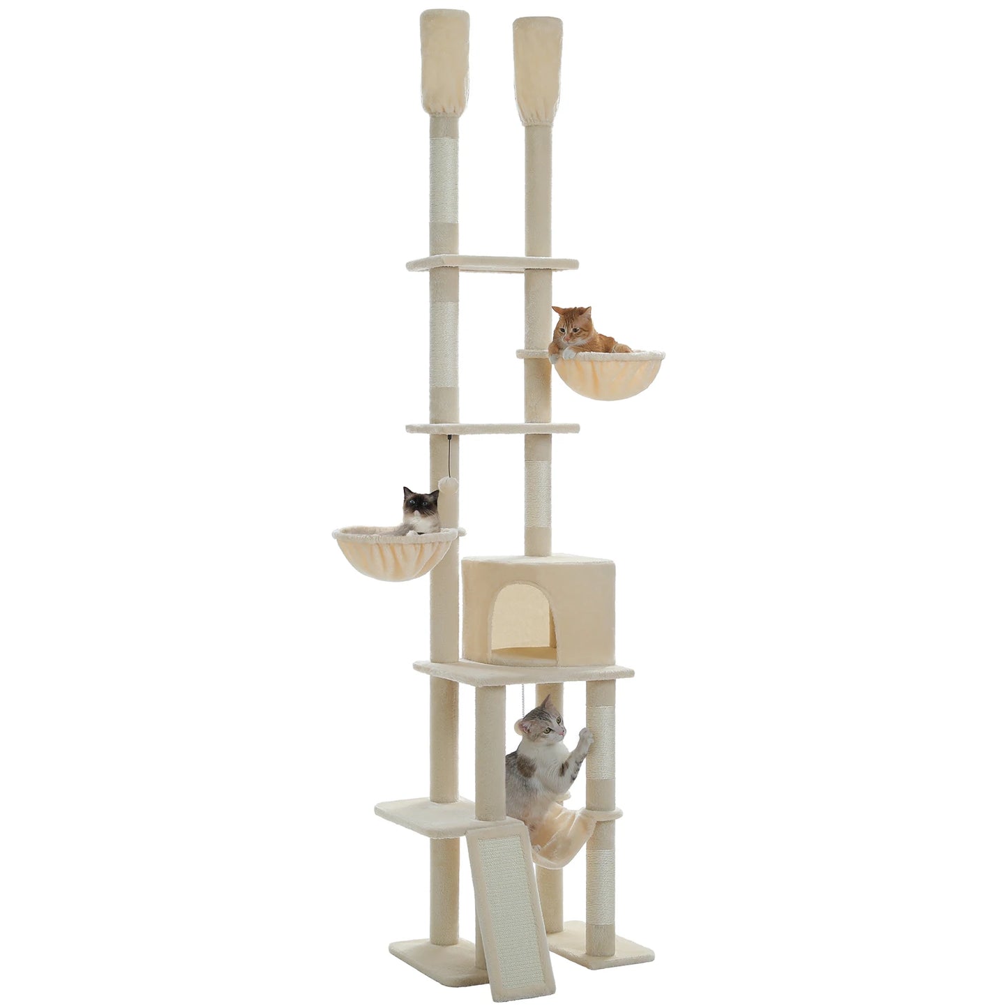PAWZ Road Cactus Cat Tree Floor To Ceiling Tower 7 Tiers