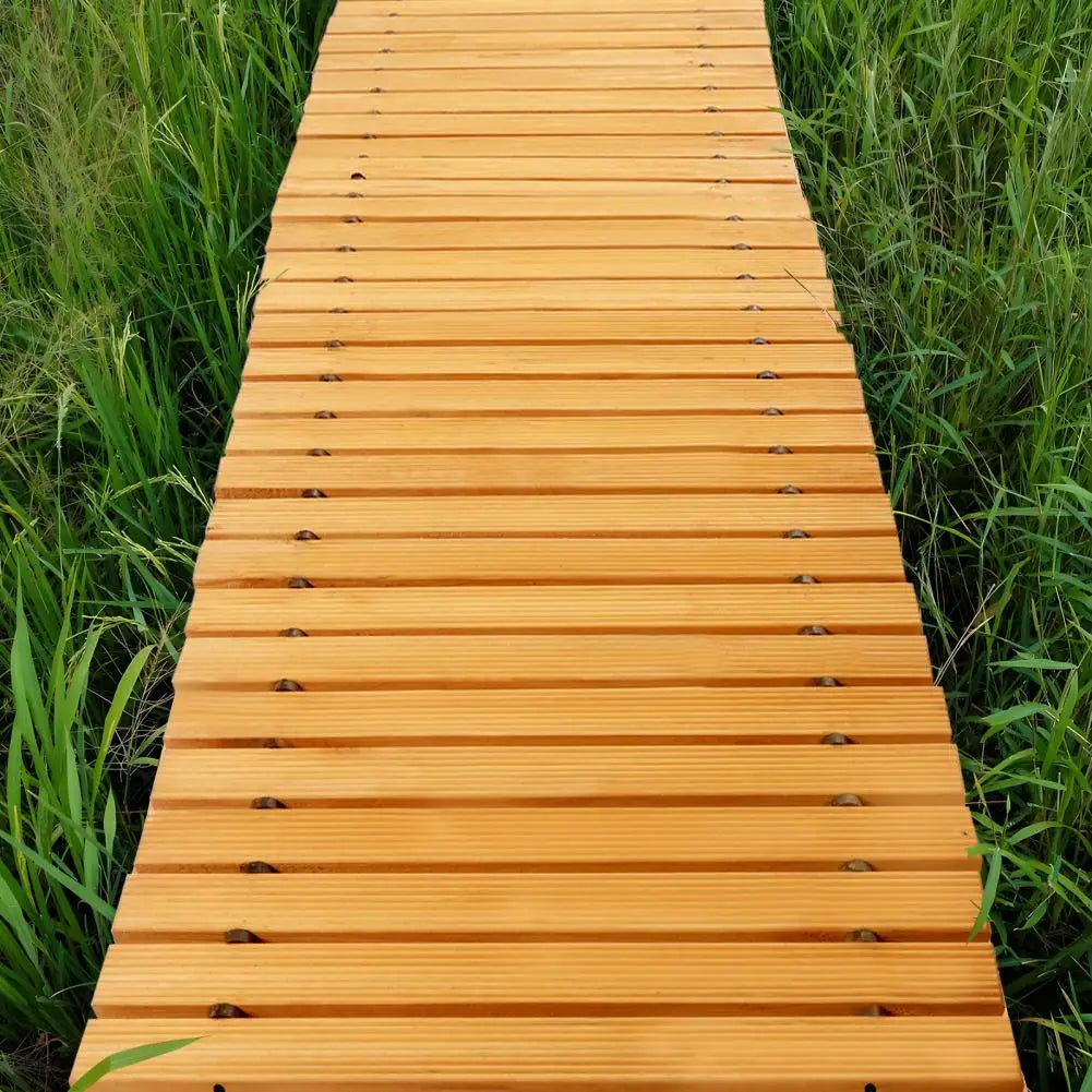 Wooden Garden Pathway Roll Out Walkway For Lawn Patio Backyard