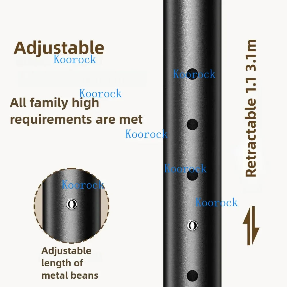 Frame Ceiling To Floor Coat Rack With Metal Support