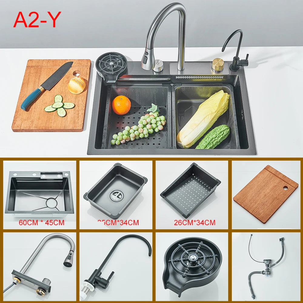 Certification Stainless Steel Kitchen Sink Digital Display