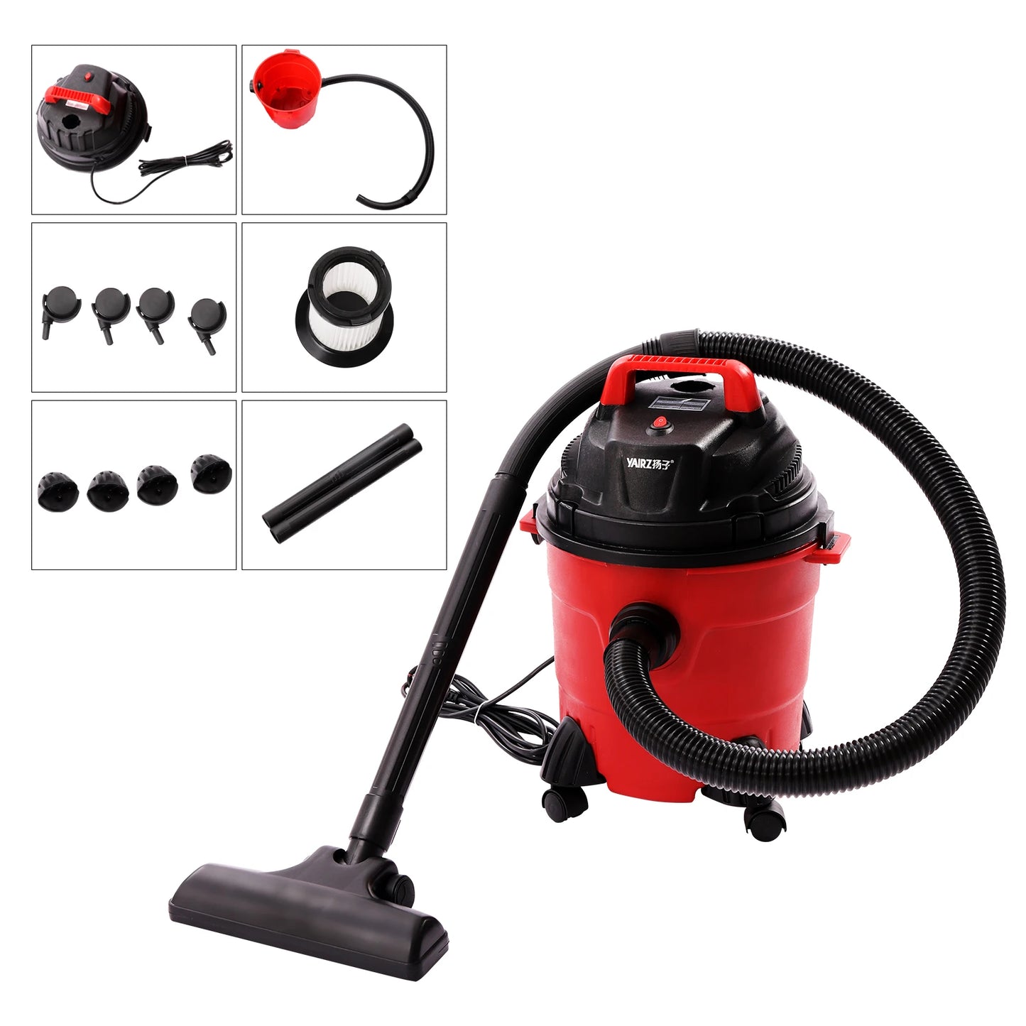 CNCEST 3 In 1 Portable Shop Vacuum With Attachments