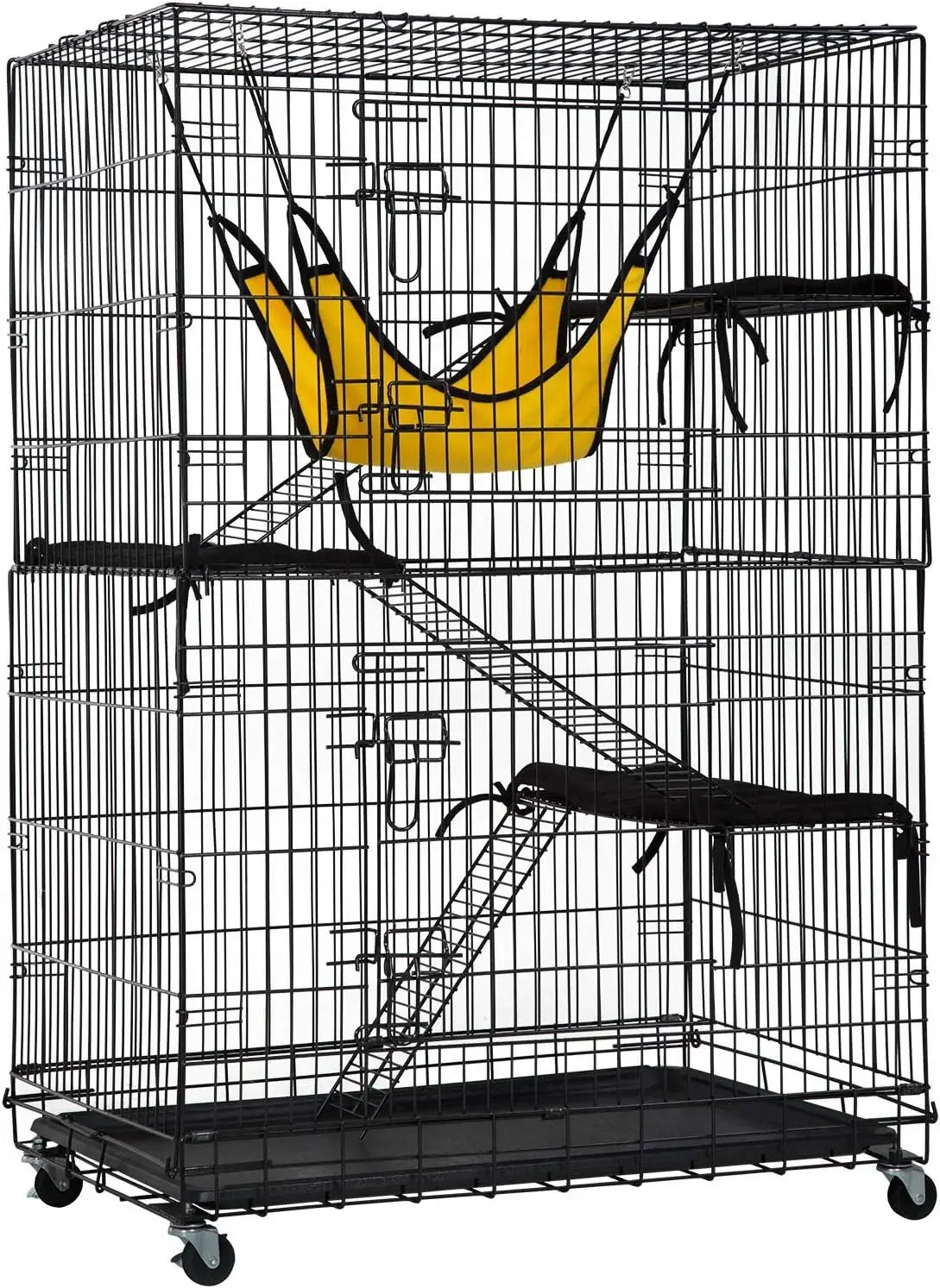 4 Layer 48 Inch Cat Cage Flat Noodles Box Cat Kennel Game Fence