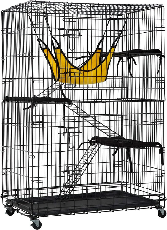 4 Layer 48 Inch Cat Cage Flat Noodles Box Cat Kennel Game Fence