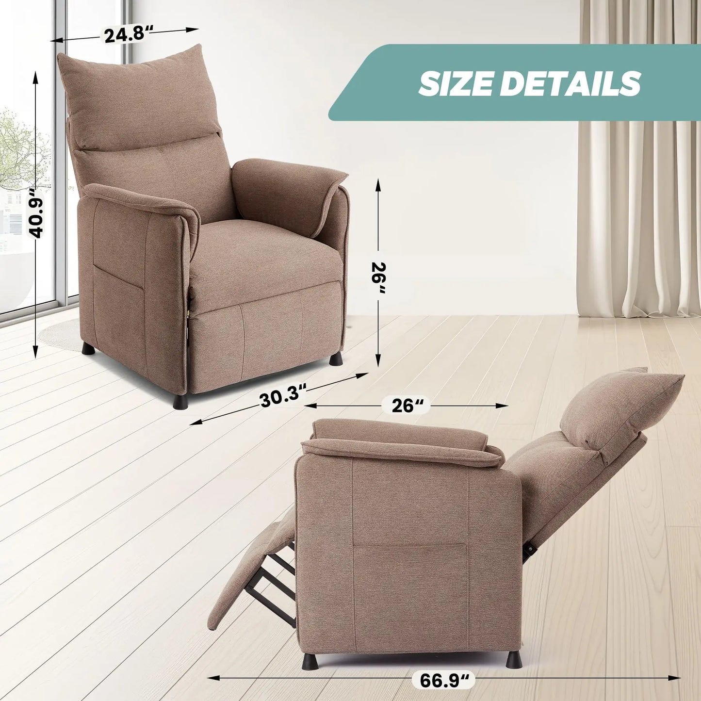 HiMISS Recliner Chair With Memory Function And Remote