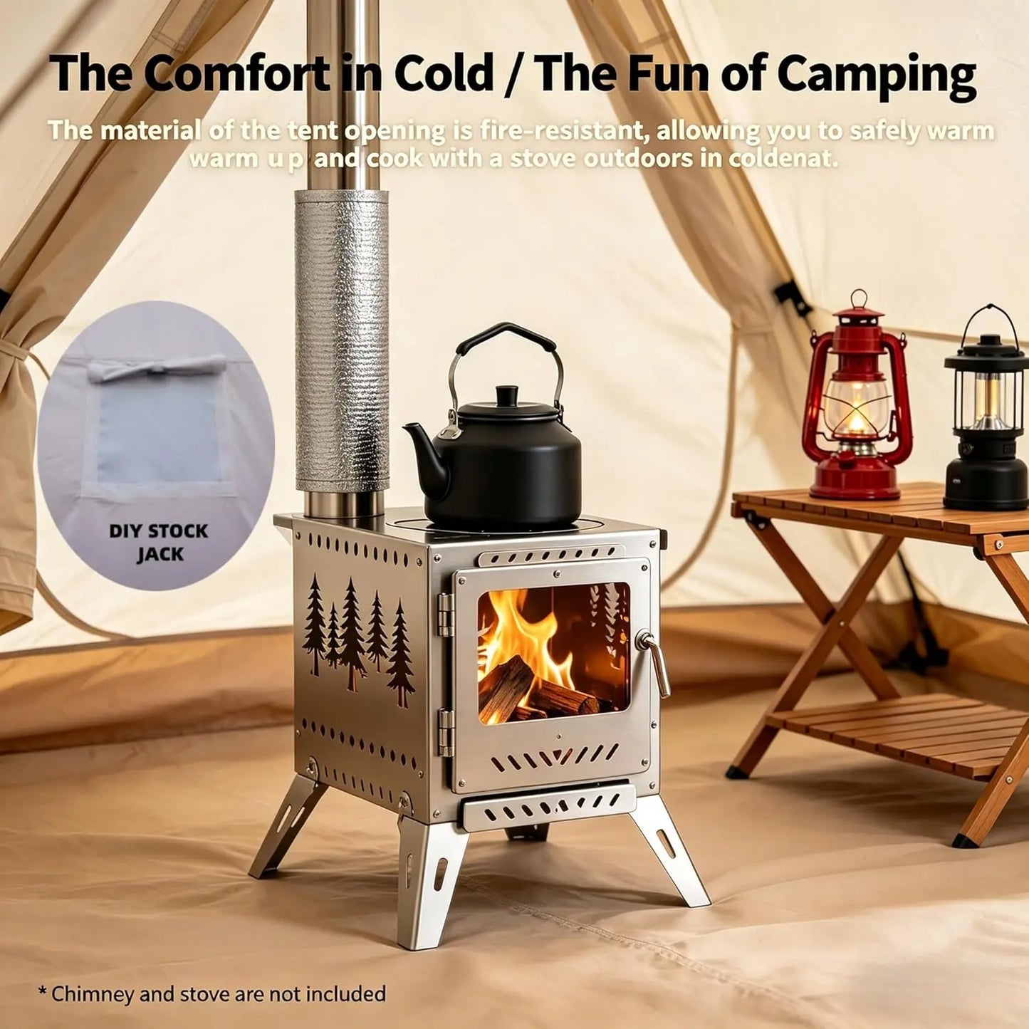 Inflatable Tent With Panoramic Skylight For Family Camping