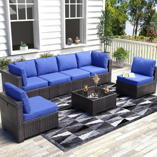 HobbyLane Modular Outdoor Furniture Set With PE Rattan Wicker