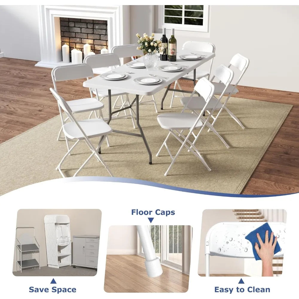 Hign-concerned Folding Chairs 20 Pack Portable Event Chairs