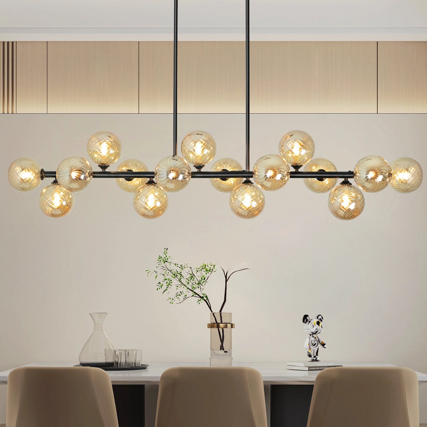 Mid Century Modern Sputnik Chandelier Iron Fixture