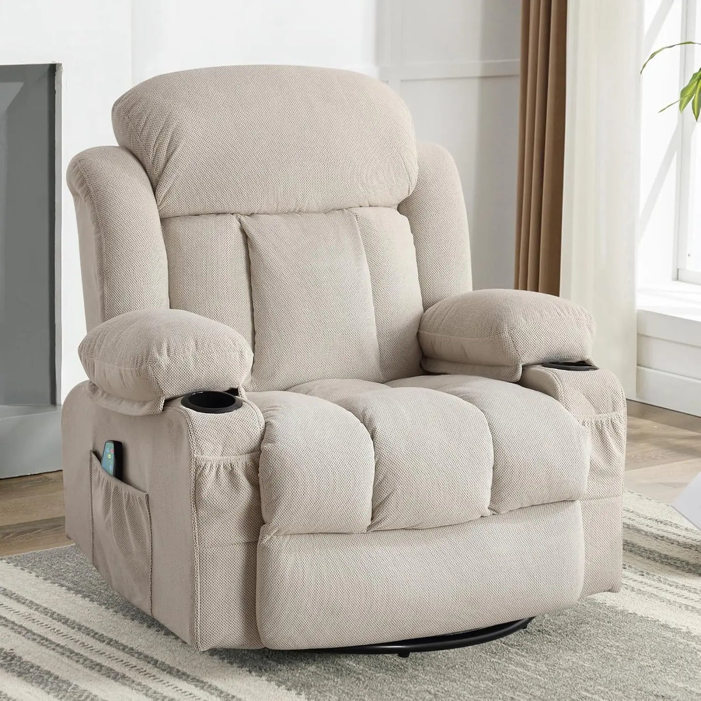 XIAOLANG 360 Swivel Recliner Massage Chair With USB Ports