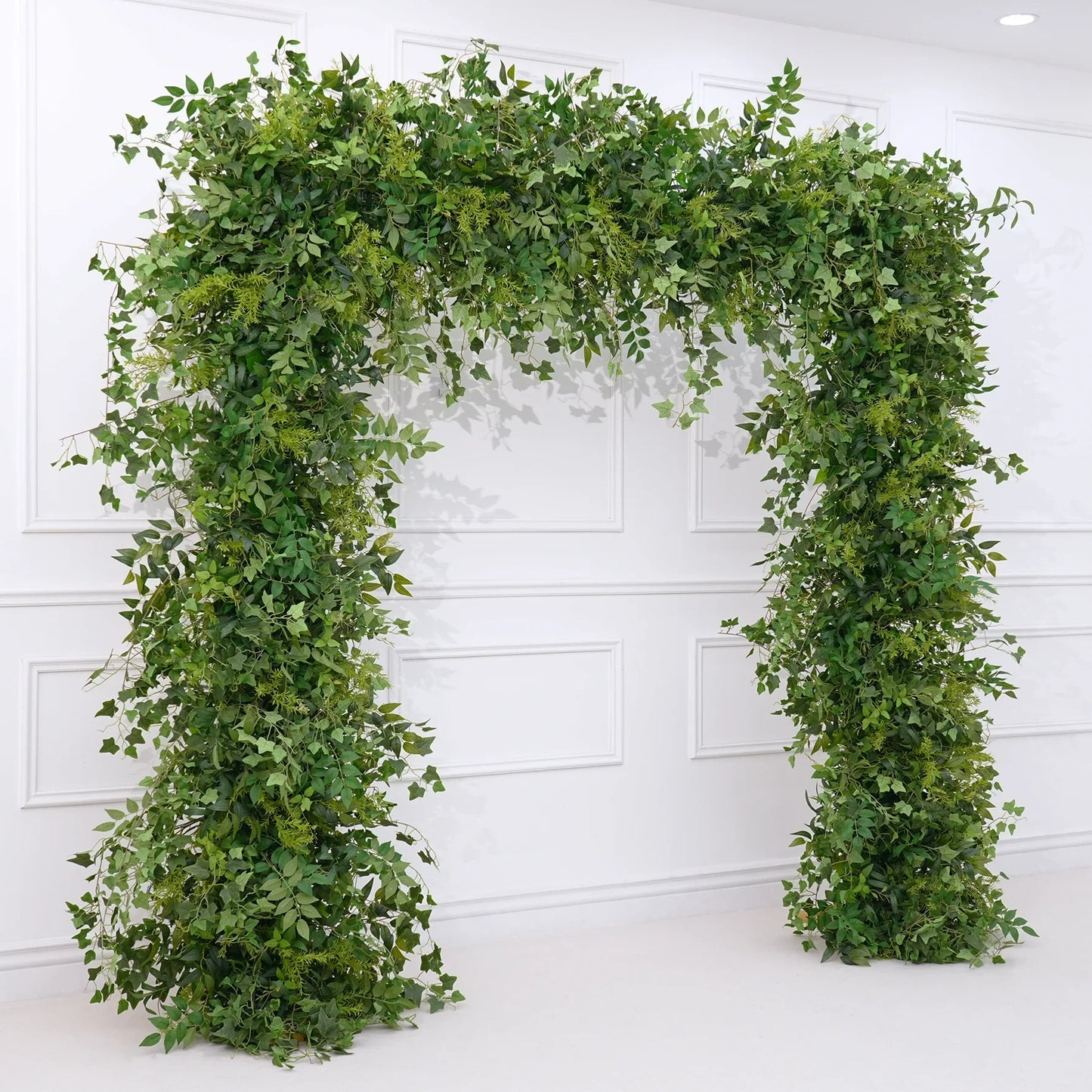 Angela Flower Mori Greenery Wedding Backdrop Arch Floral Arrangement