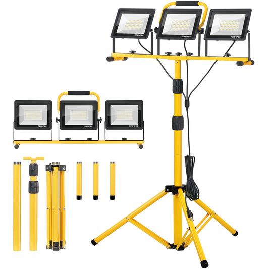 SZRSTH 21000 Lumen LED LightingFixturePro Weatherproofing IndustrialGradeHeavyDuty Tripod Stand