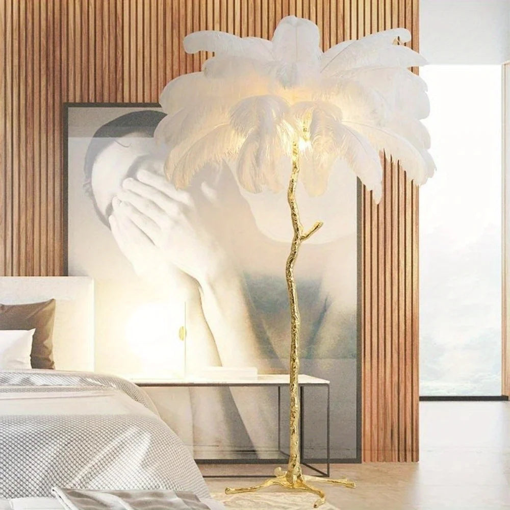 CN Zhejiang Ostrich Feather Centerpiece Decor 10 Pieces