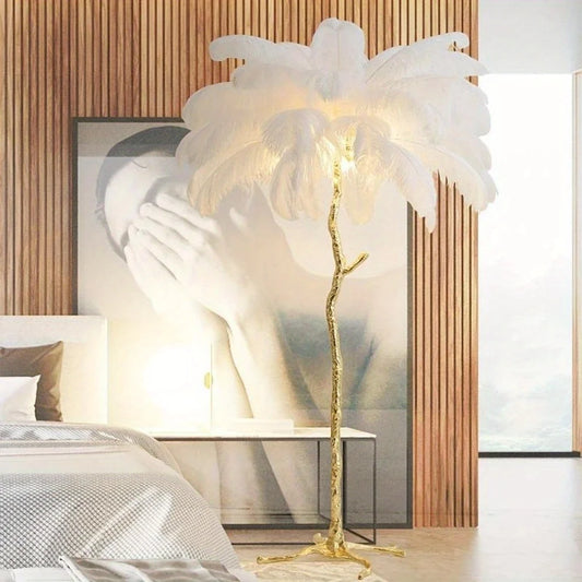 CN Zhejiang Ostrich Feather Centerpiece Decor 10 Pieces