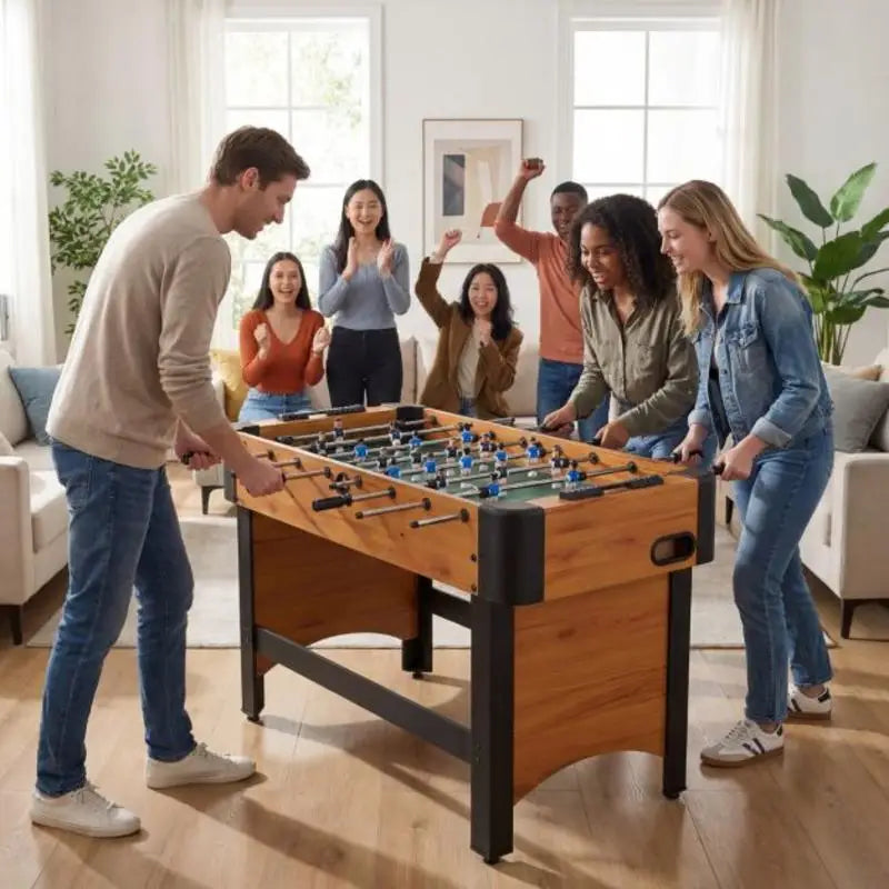 Foosball Table Competition Soccer Game Table For Home Recreation
