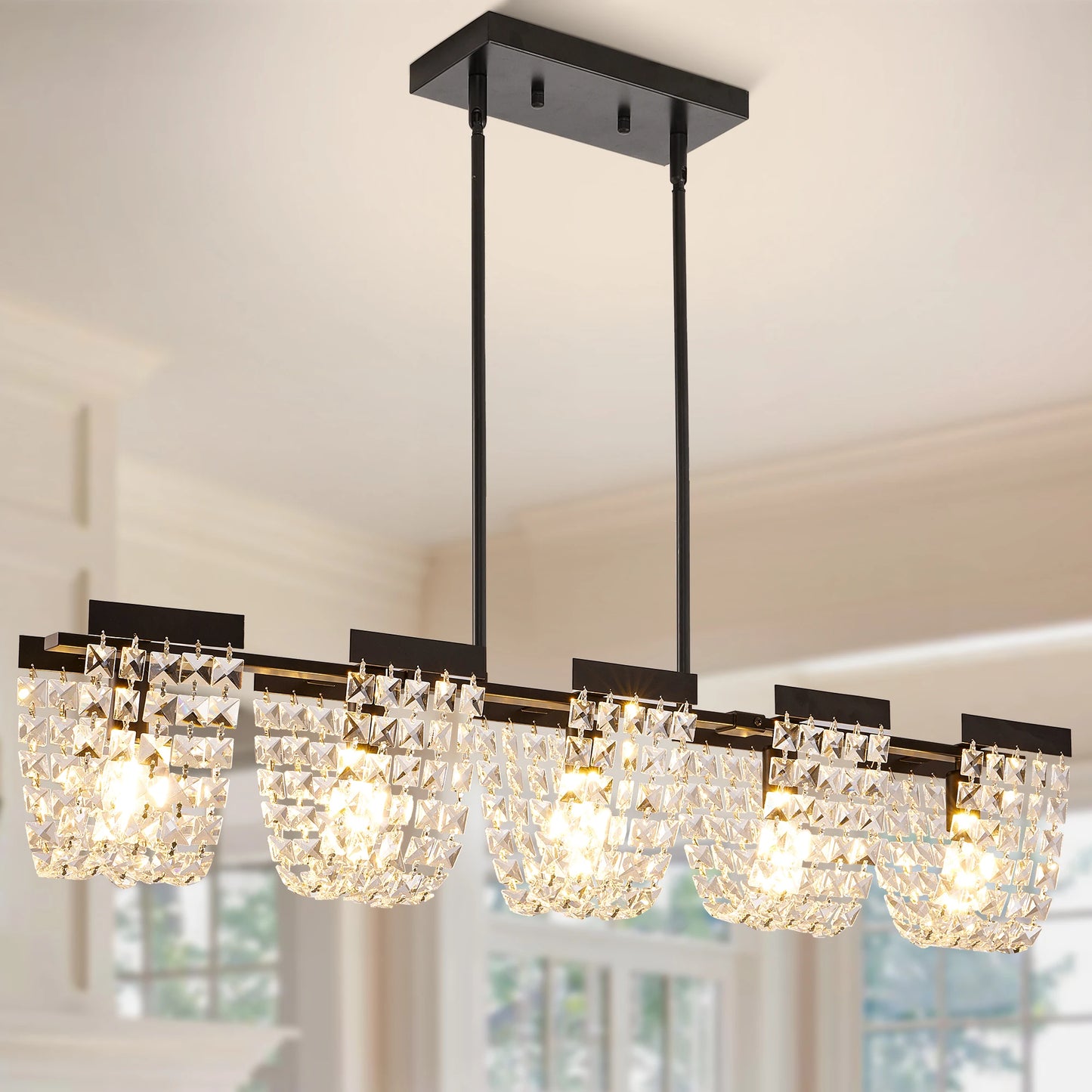 Luxury Crystal Chandeliers For Living Room Kitchen Island Lighting