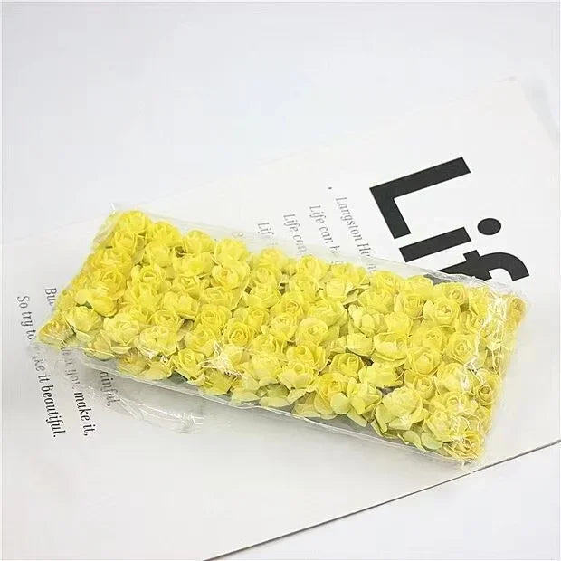 Artificial Paper Rose Bouquet For Scrapbooking And Wedding Decor