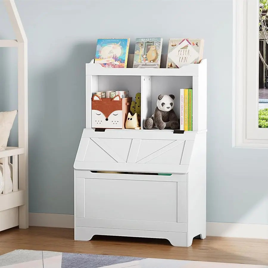 XMSJ Kids Bookshelf Toy Storage Organizer