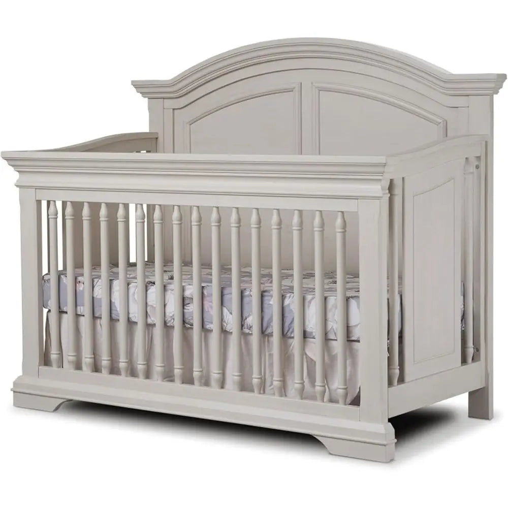 Arched High Crib 4in1 Convertible Wooden Bed For Baby