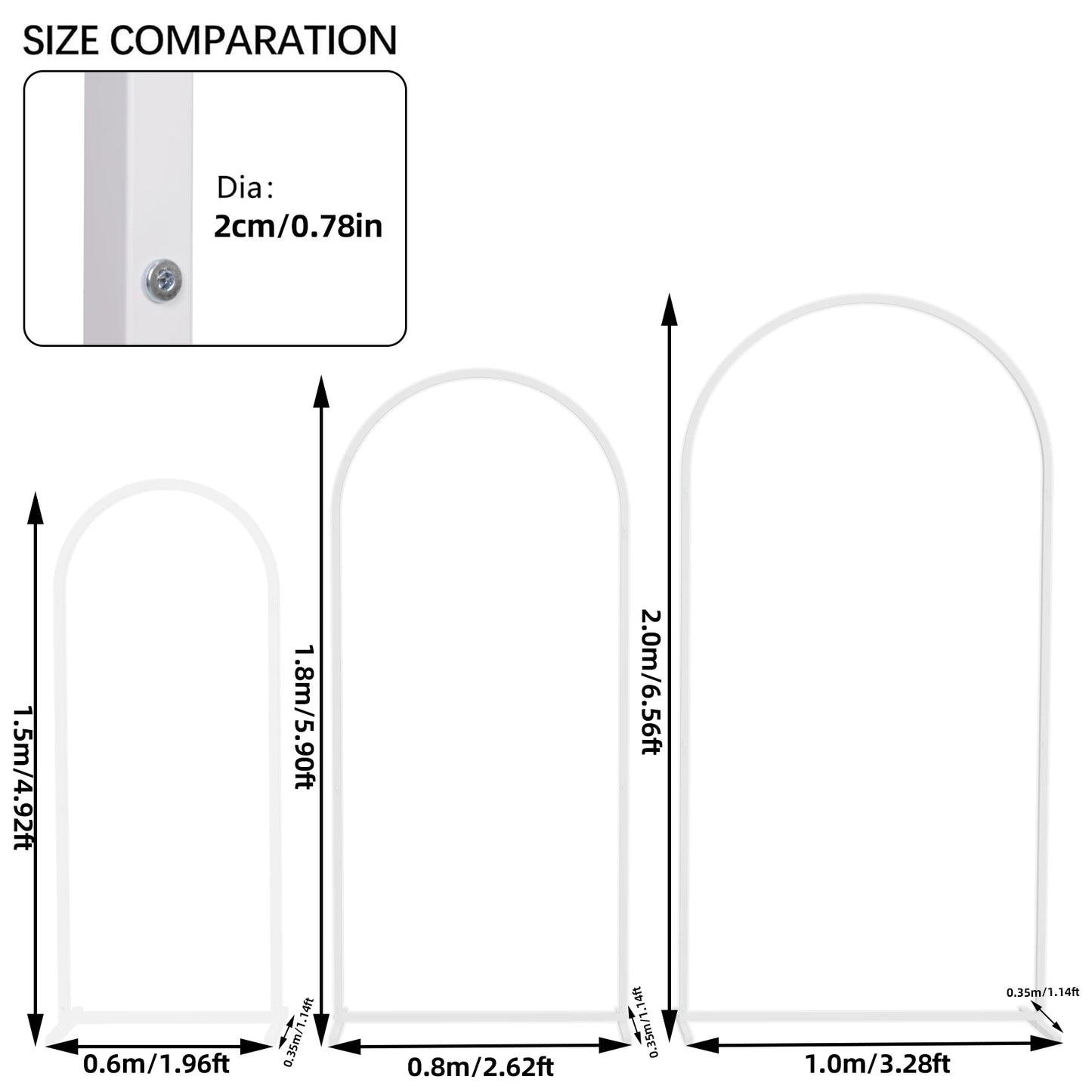 Metal Wedding Arch Balloon Backdrop Stand For Decorations