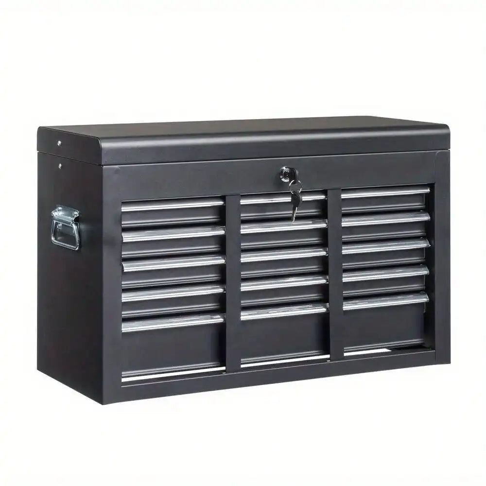 5 Drawer Metal Tool Chest Storage Cabinet with Lock and Keys for Organizing Tools