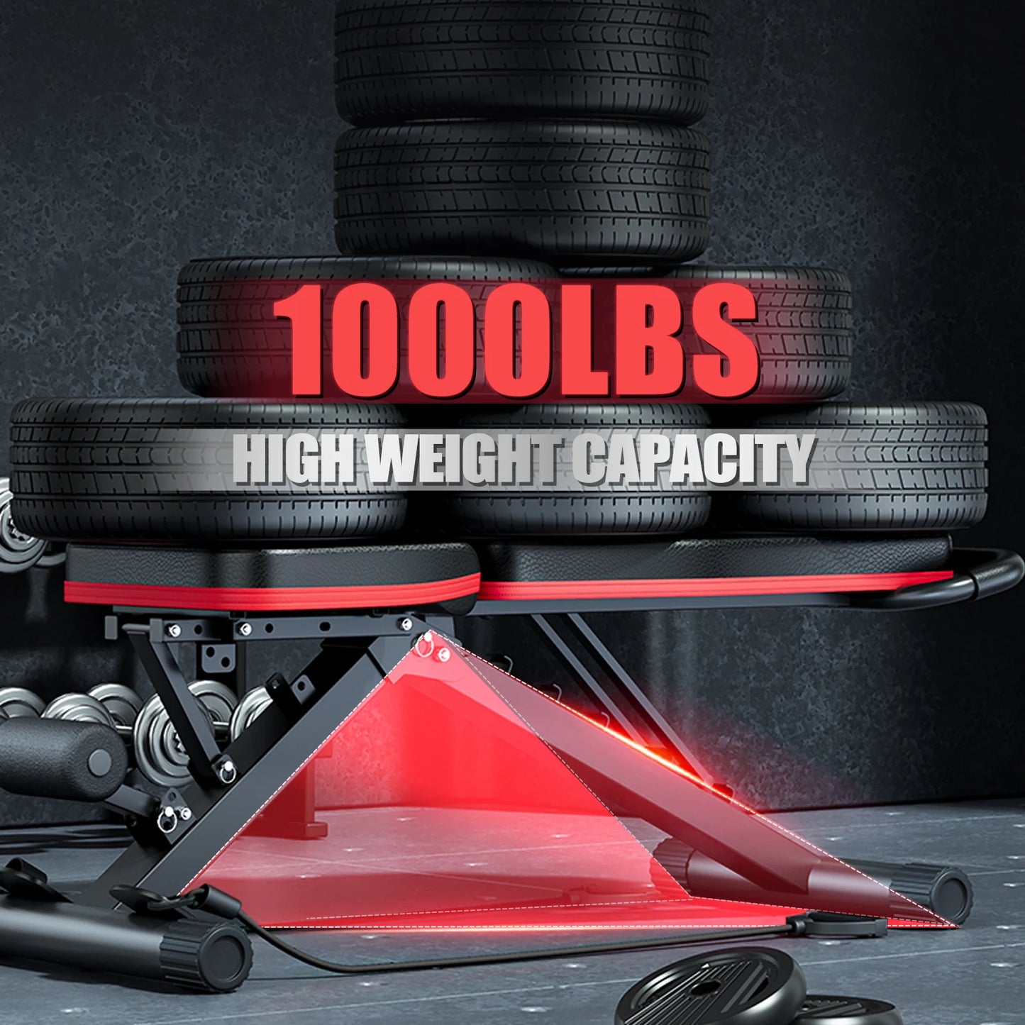 Foldable 14 In 1 Dumbbell Bench For FullBody Conditioning