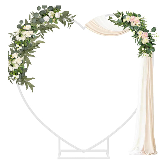 Heart Shape Metal Wedding Balloon Arch Backdrop Stand Frame