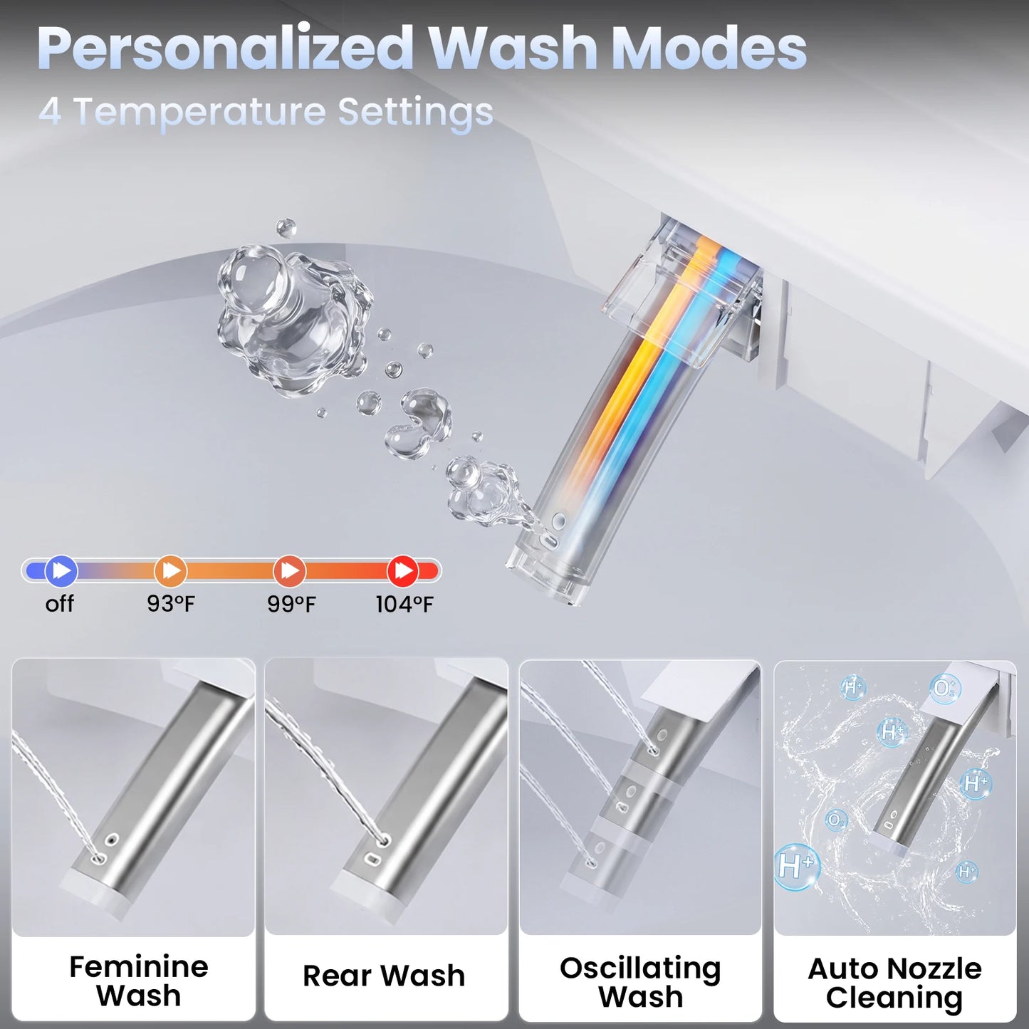 Sanyipace One-Piece Smart Bidet Toilet With Dual Flush