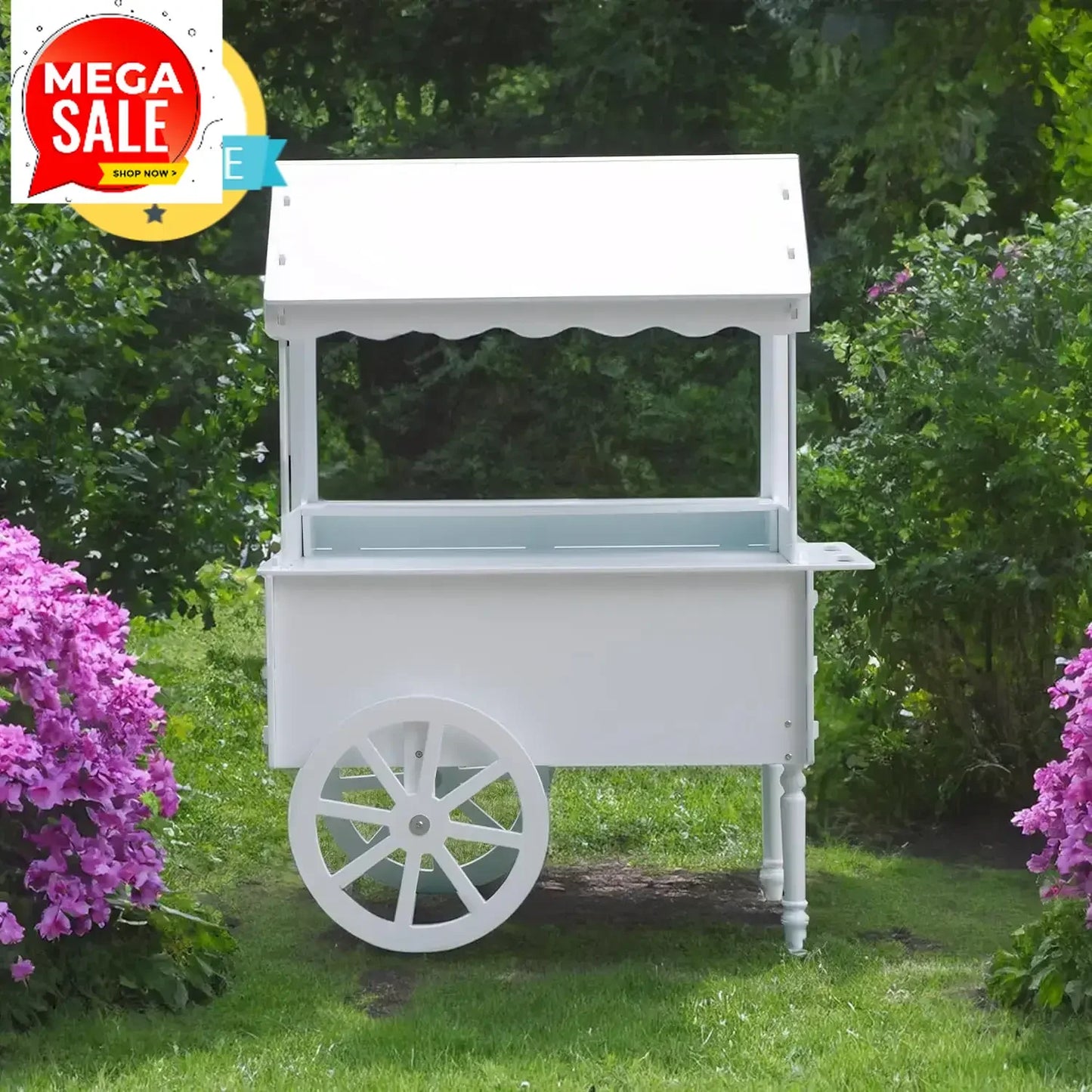 Candy Cart For Party Vintage Dessert Cart With Wheels