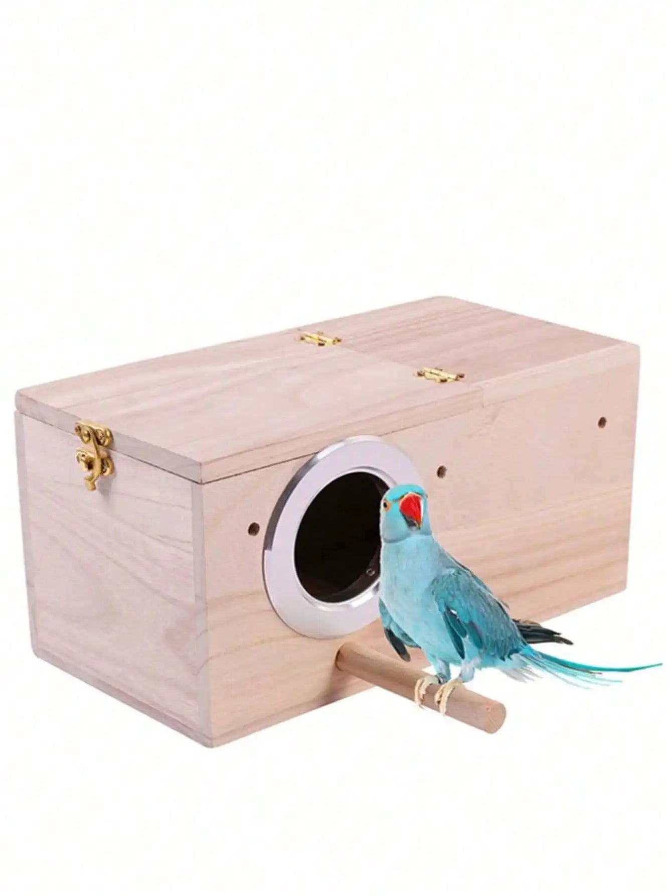 Parakeet Nest Box Bird House Wood Breeding Box Lovebirds