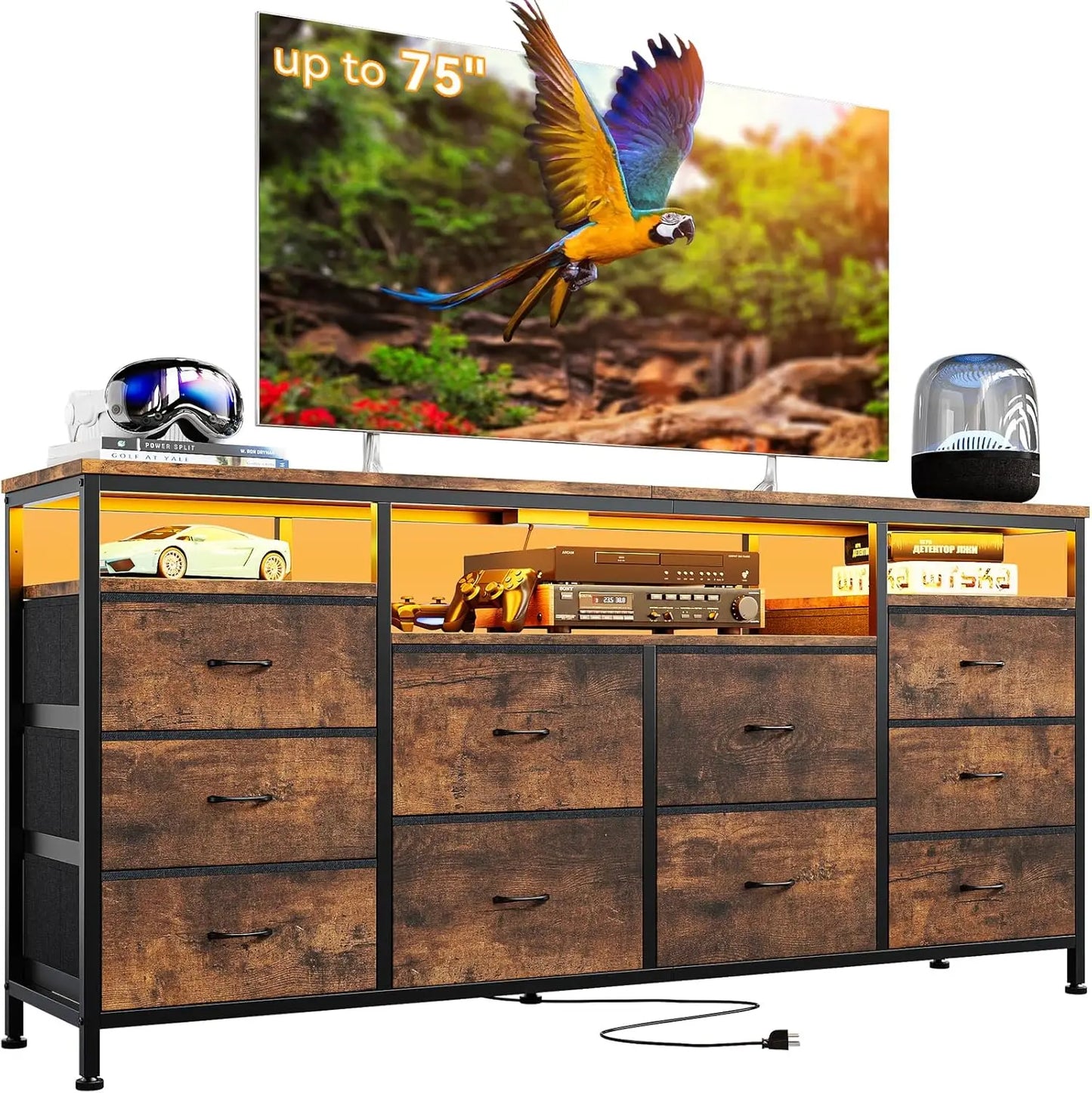 Studyset Ten Drawer TV Stand Dresser