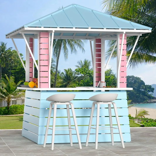 Coastal Dream Outdoor Gazebo With USB Charging And Hooks