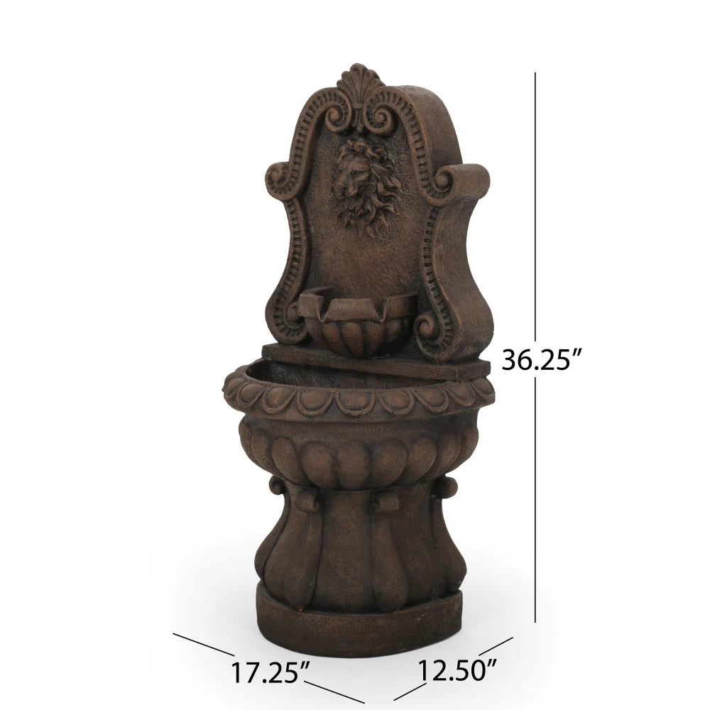 Olivia Weather Resistant Floor Fountain With Light