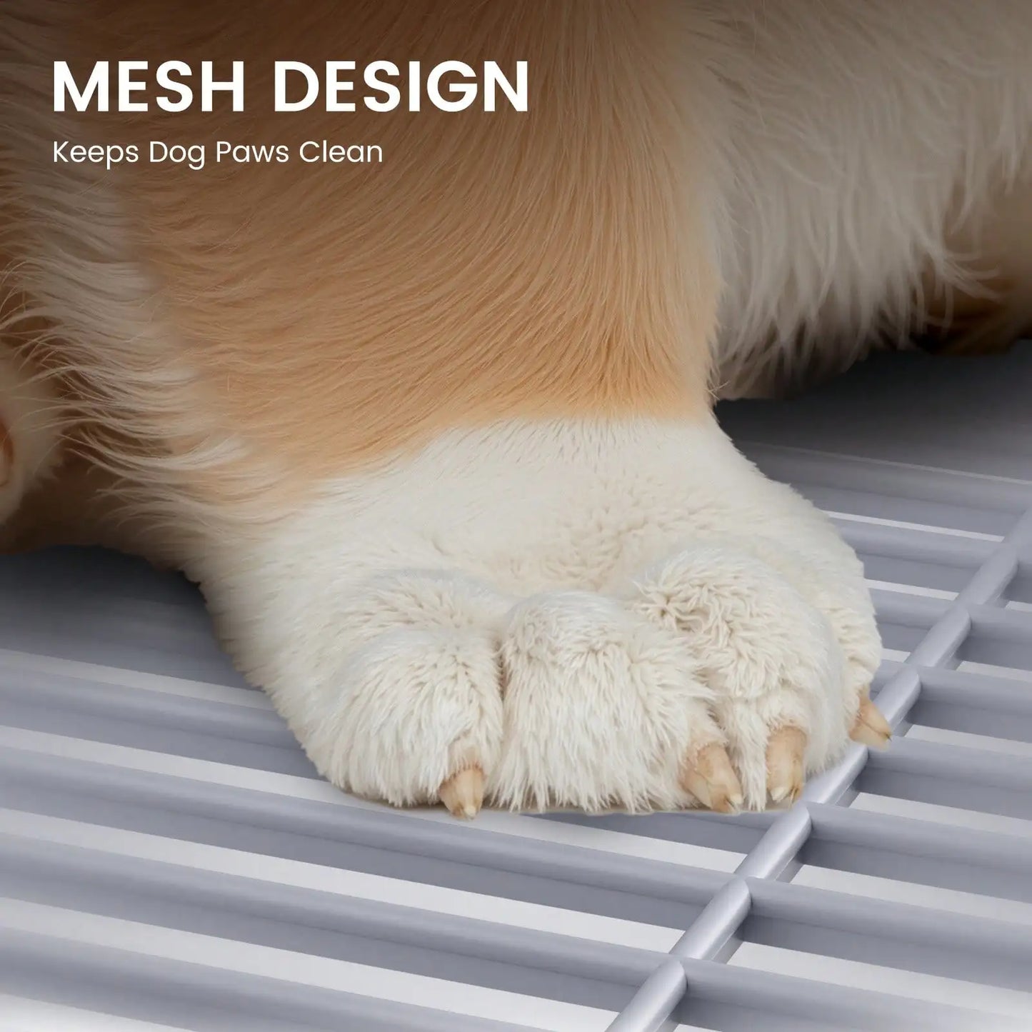 Dog Litter Indoor Dog Potty Tray With Wall Protection