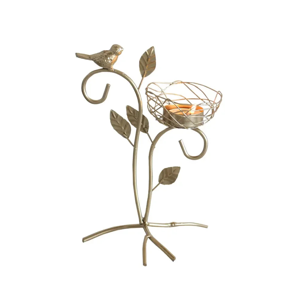 Wrought Iron Bird Candle Holders Centerpiece Wedding Decor