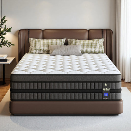 Medium Firm Gel Memory Foam Hybrid Mattress With Springs