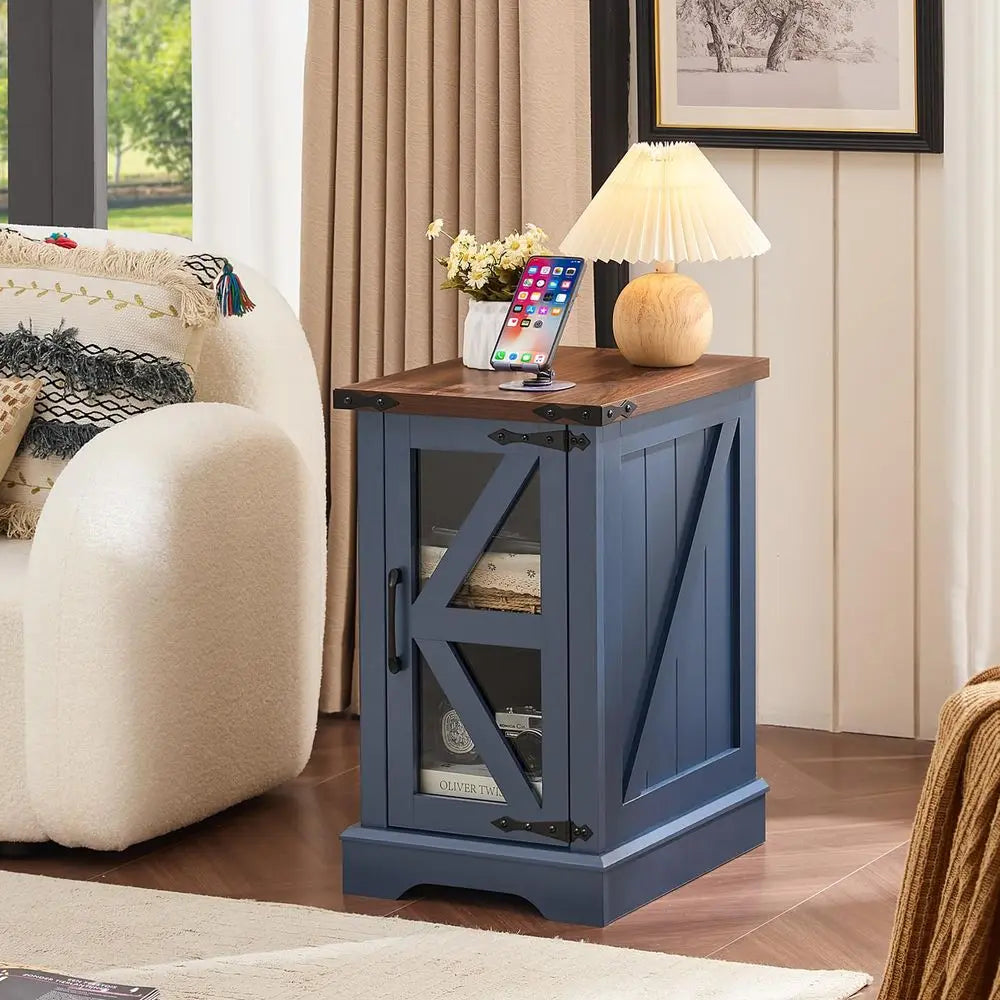Farmhouse Coffee Table Set of 3 With Hidden Storage