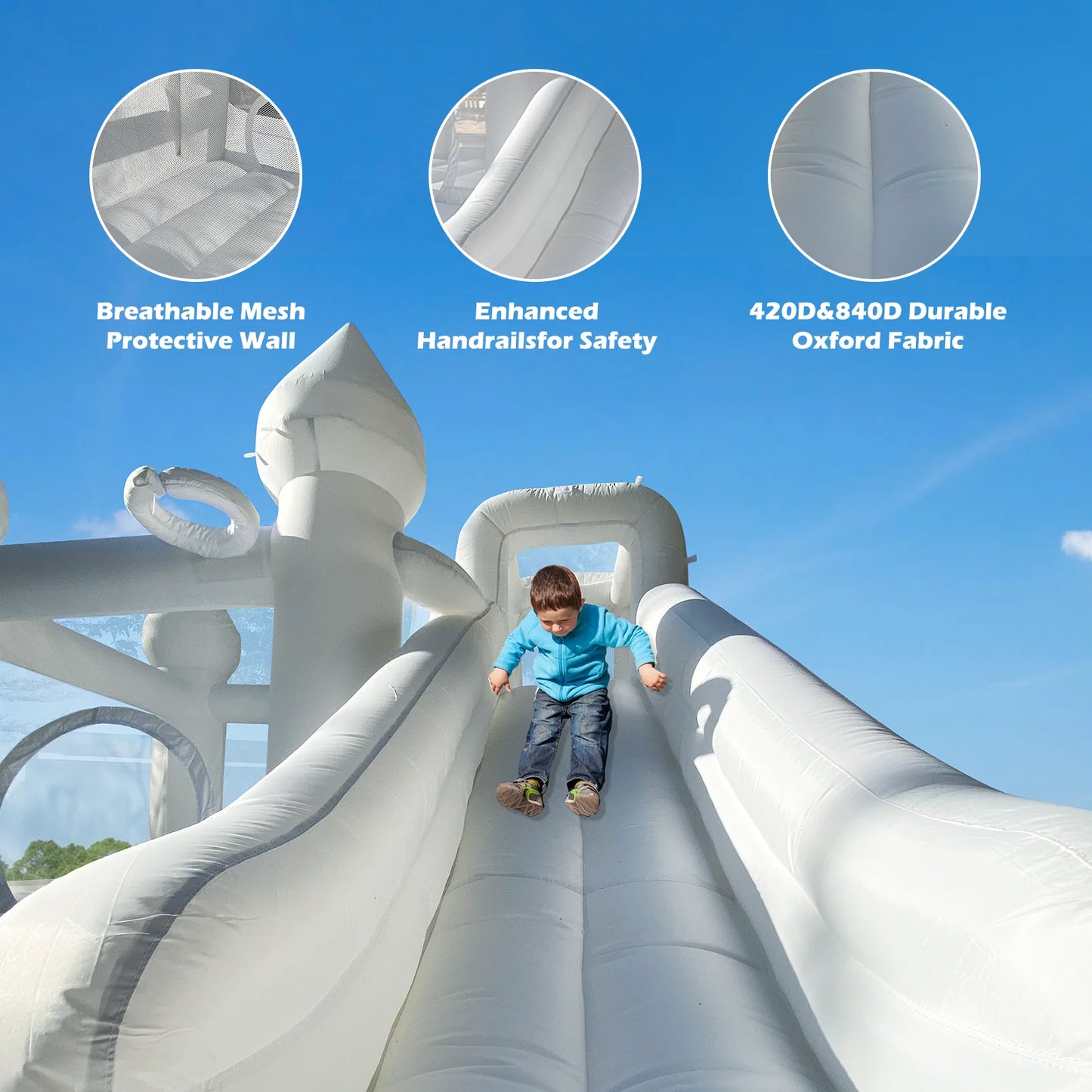 Inflatable Kids Castle With Ball Pit And Water Slide