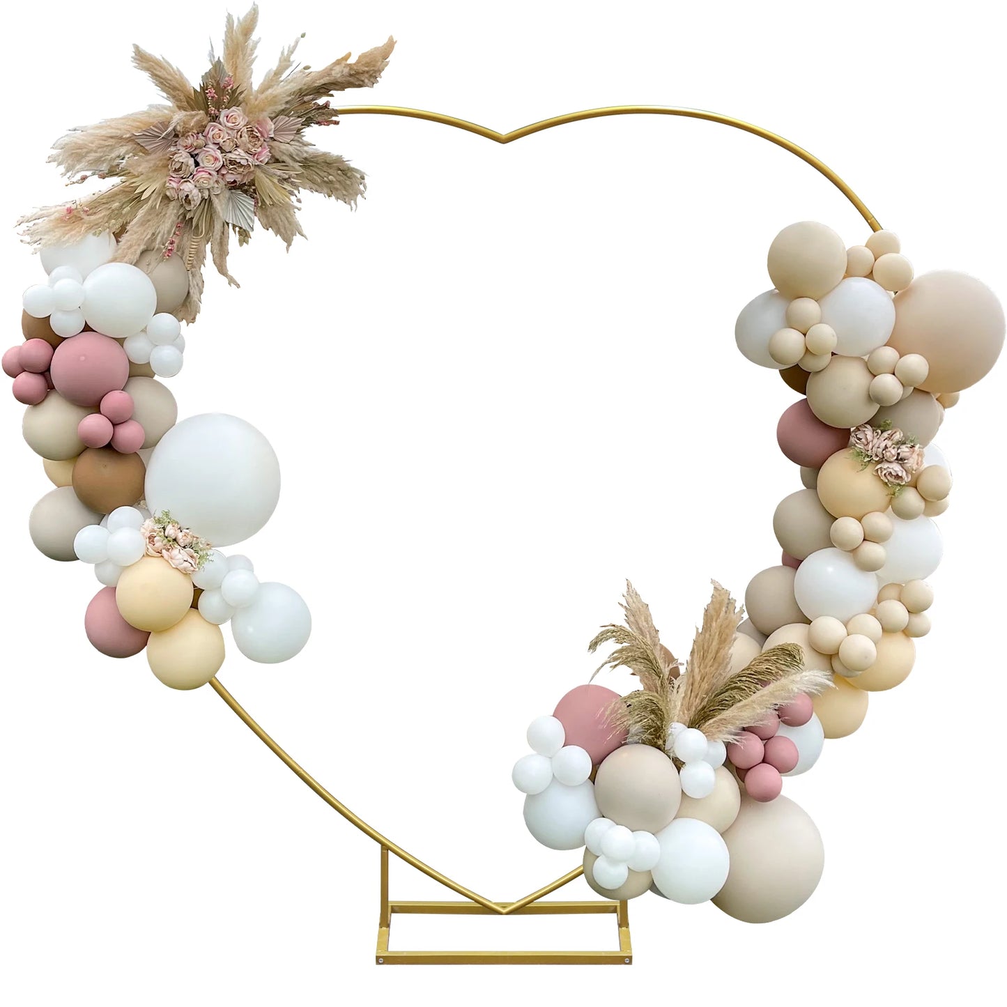 Heart Shape Wedding Arch Backdrop Frame for Ceremony