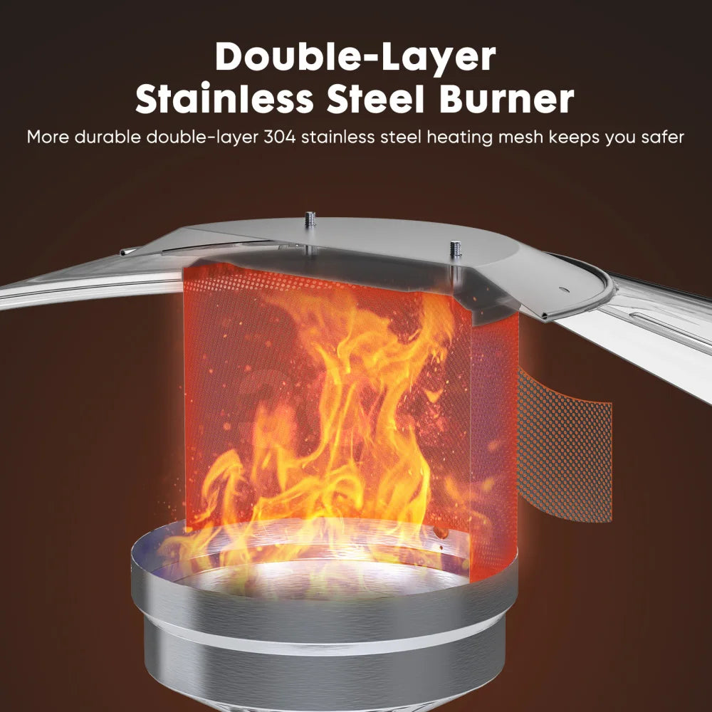 48,000 BTU Propane Patio Heater with Safety Protection System
