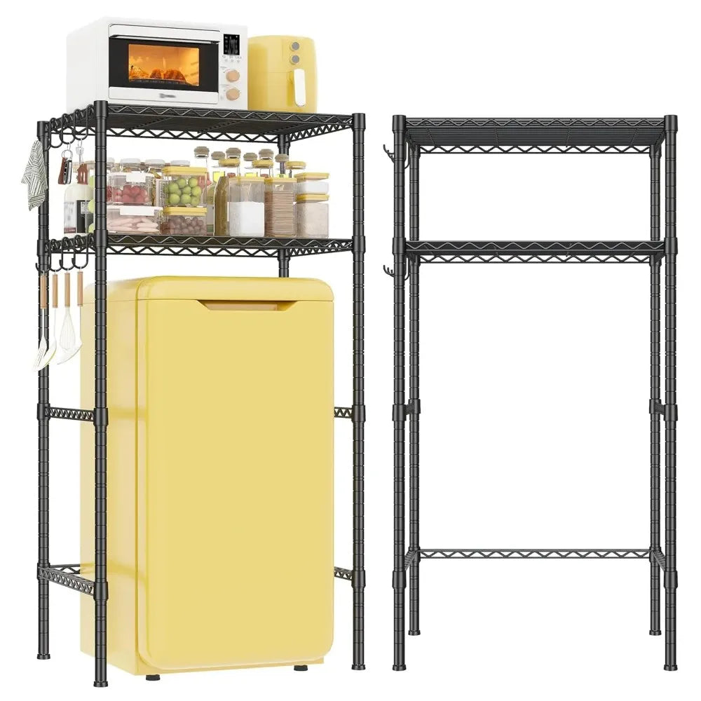 2 Tier Mini Fridge Shelving For Dorms Steel Storage