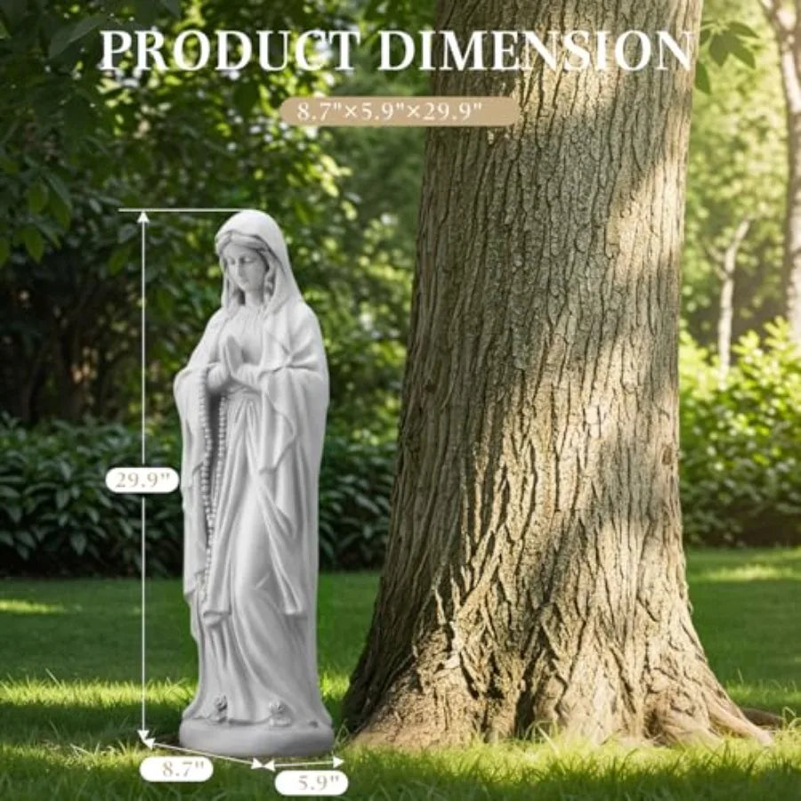 Blessed Mother Garden Statue Weather Resistant Resin