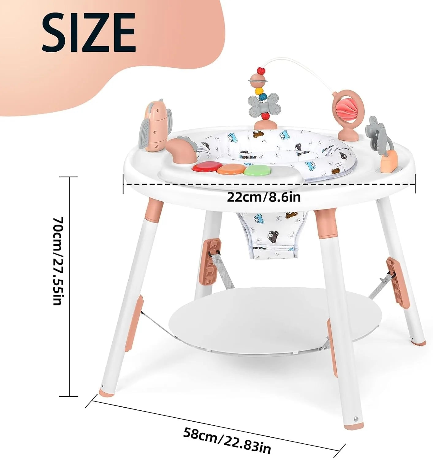 Ubravoo Baby Activity Center Three In One With Toys